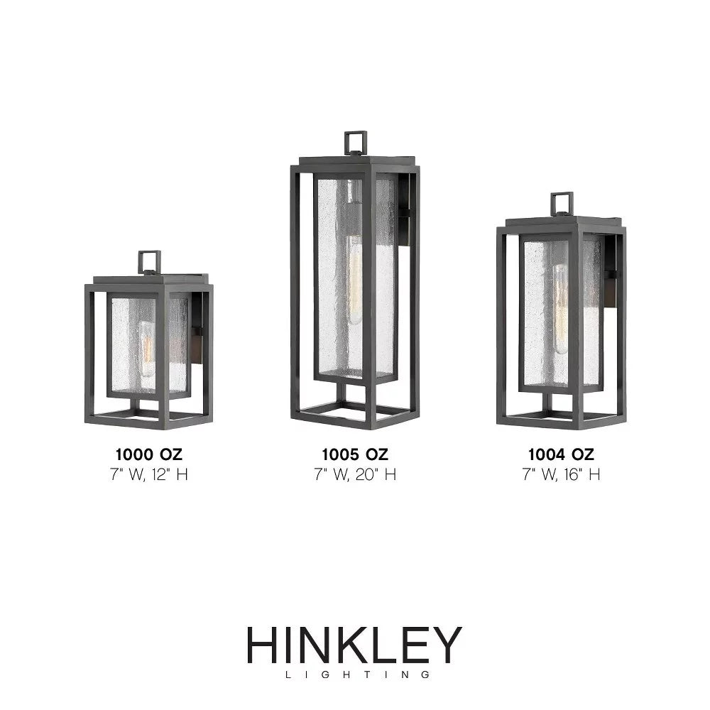 1-Light Large Outdoor Wall Lantern with Clear Seedy Glass F87923