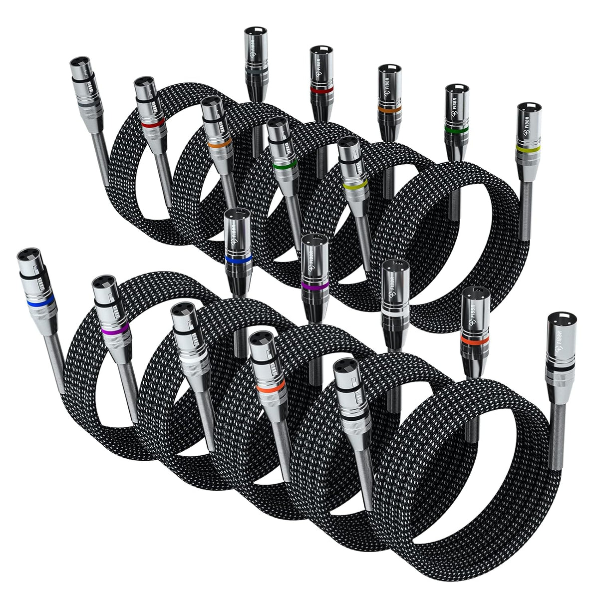 100ft Nylon Braided XLR Male to Female Microphone Cable C76998