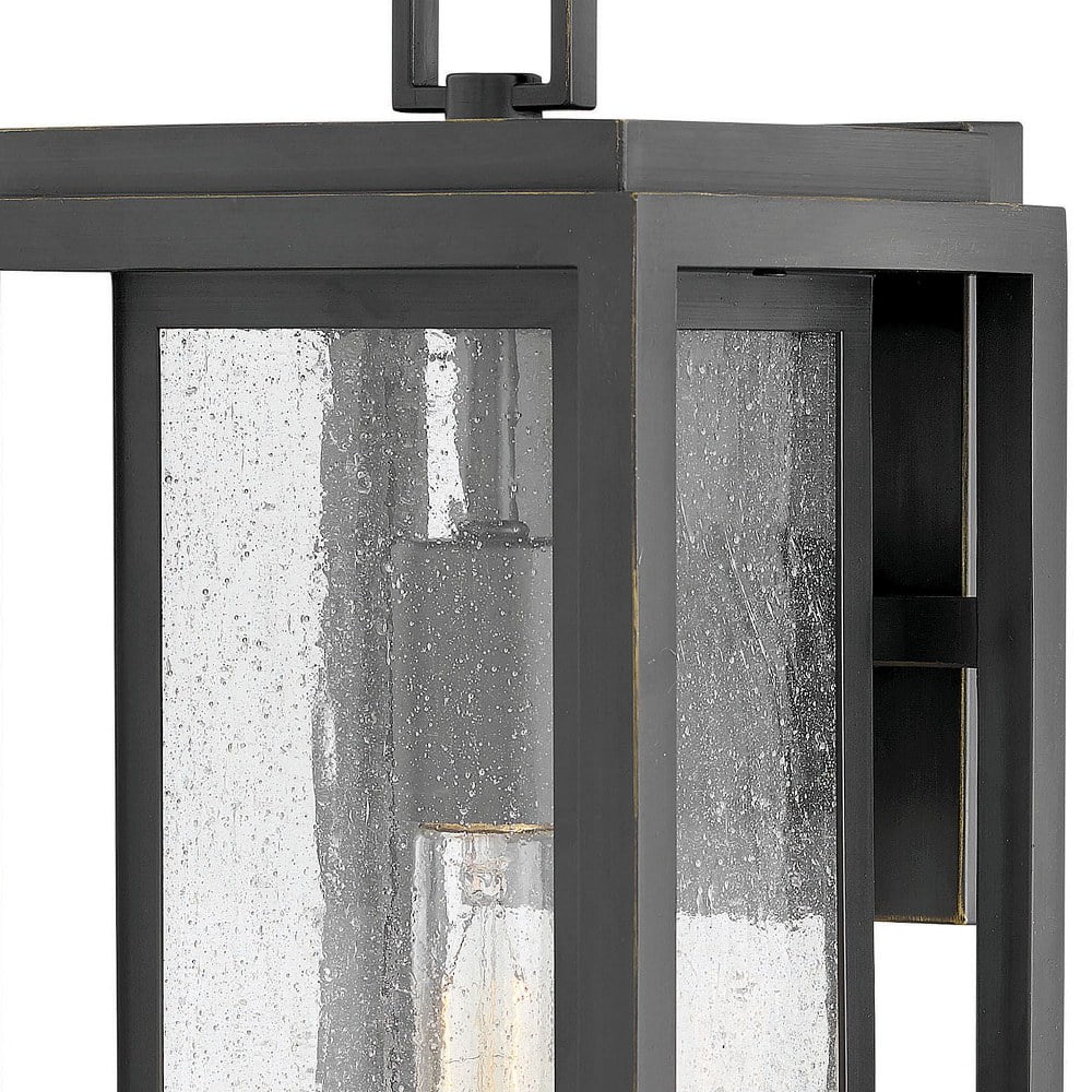 1-Light Large Outdoor Wall Lantern with Clear Seedy Glass F87923