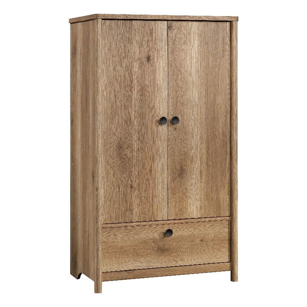 Timber Oak Finish Bedroom Armoire with Drawer C459346