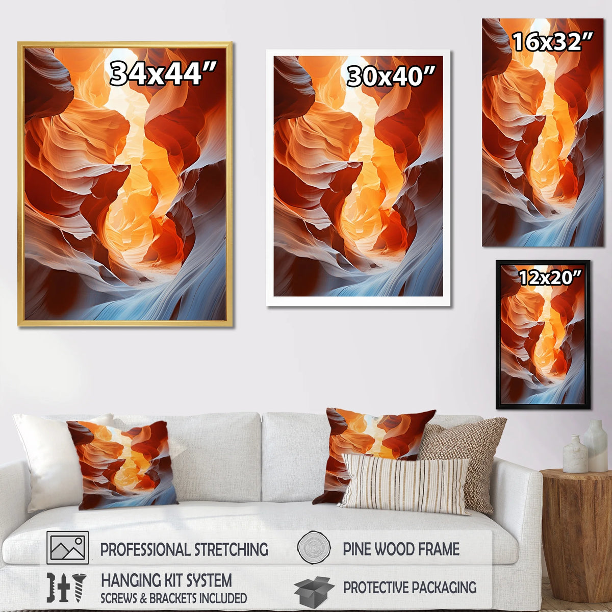 Canyon Floater Framed Canvas Wall Art F647
