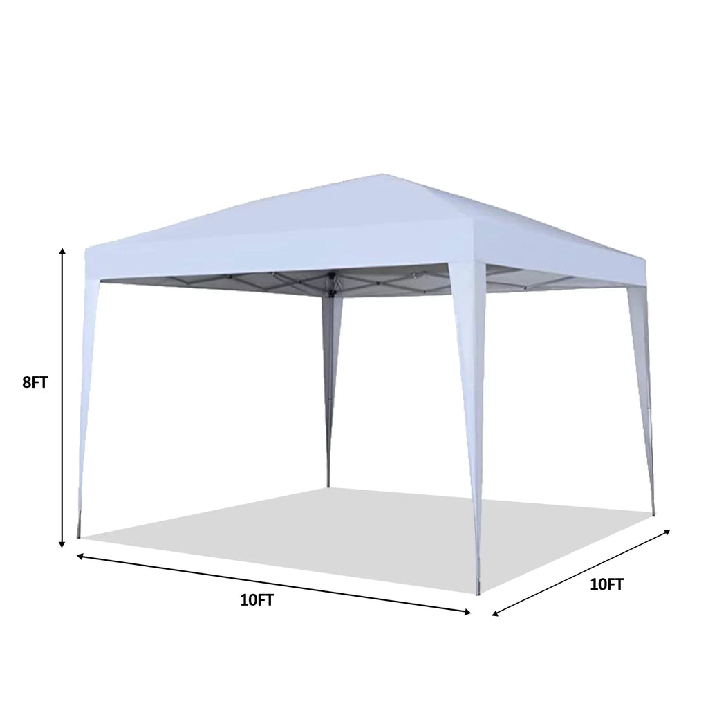 10 x 10 ft Pop-Up Canopy Tent Gazebo White X430517