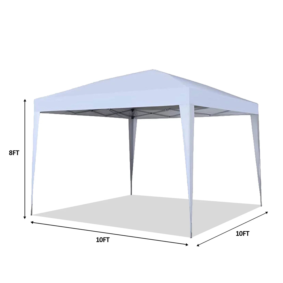 10 x 10 ft Pop-Up Canopy Tent Gazebo White X430517