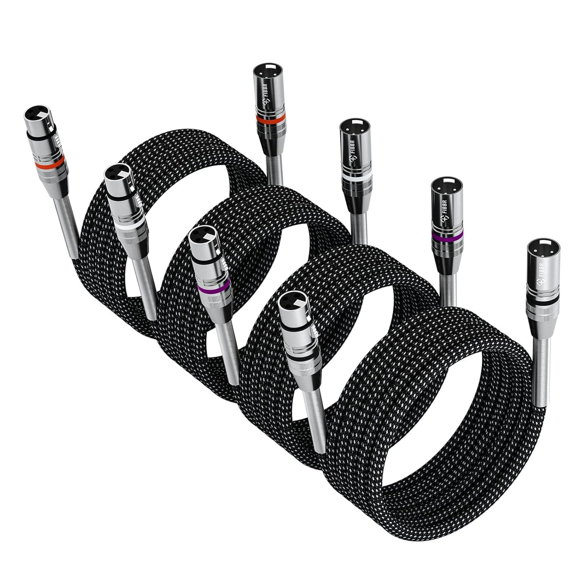 100ft Nylon Braided XLR Male to Female Microphone Cable C76998