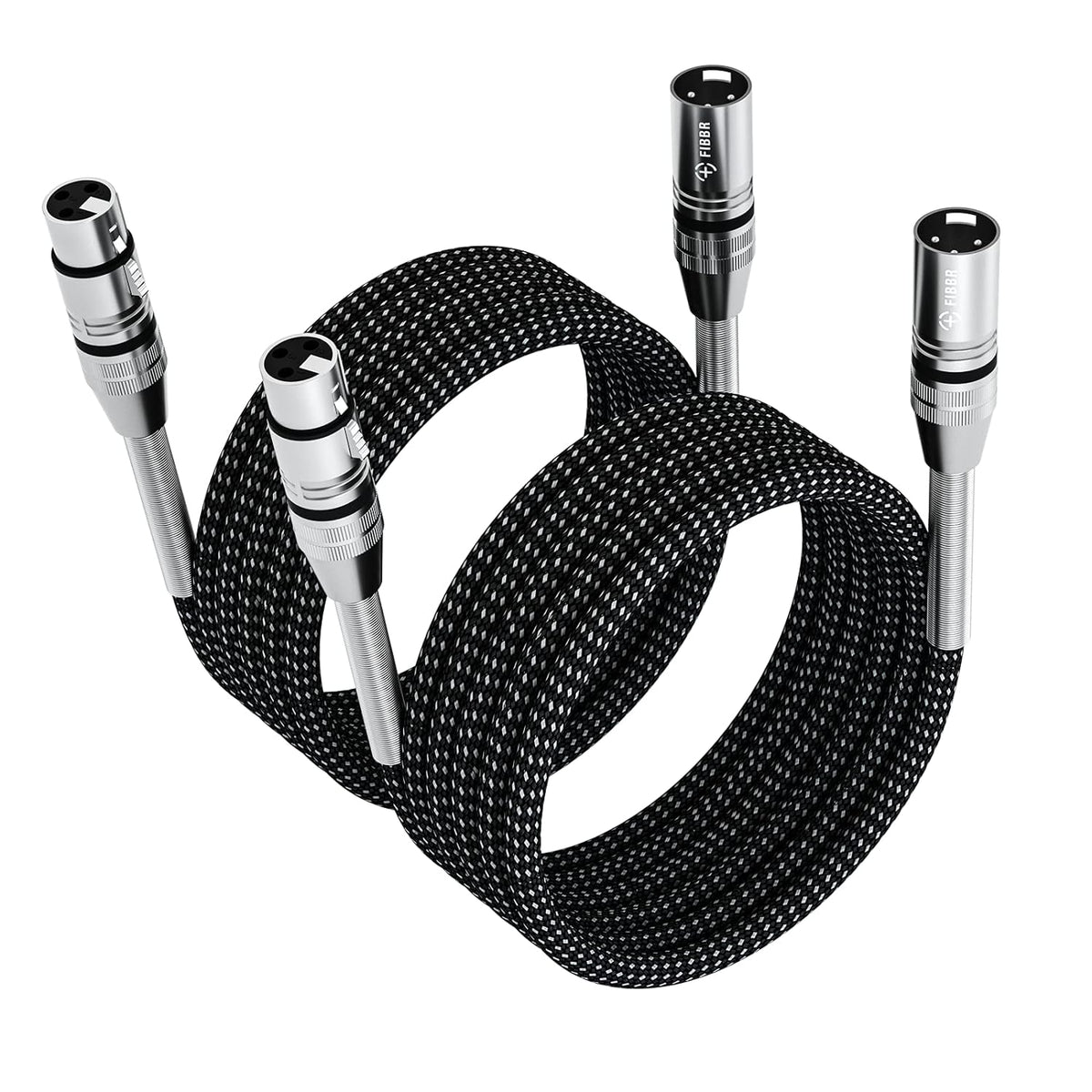 100ft Nylon Braided XLR Male to Female Microphone Cable C76998