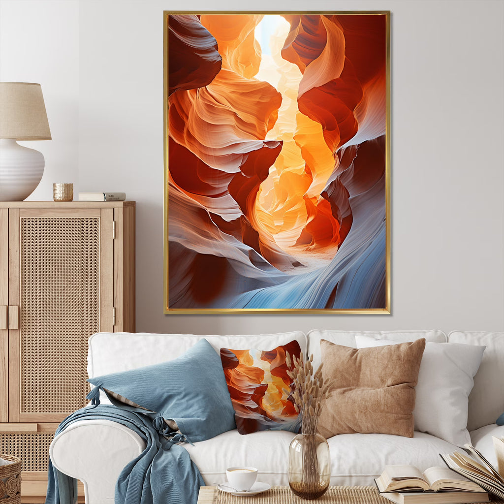 Canyon Floater Framed Canvas Wall Art F647