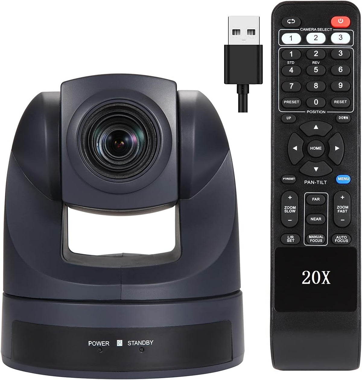 1080P USB PTZ Camera 20X Optical Zoom Webcam O188607
