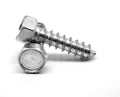 #10-12 x 1 Sheet Metal Screw Hex Head Zinc Plated I9275