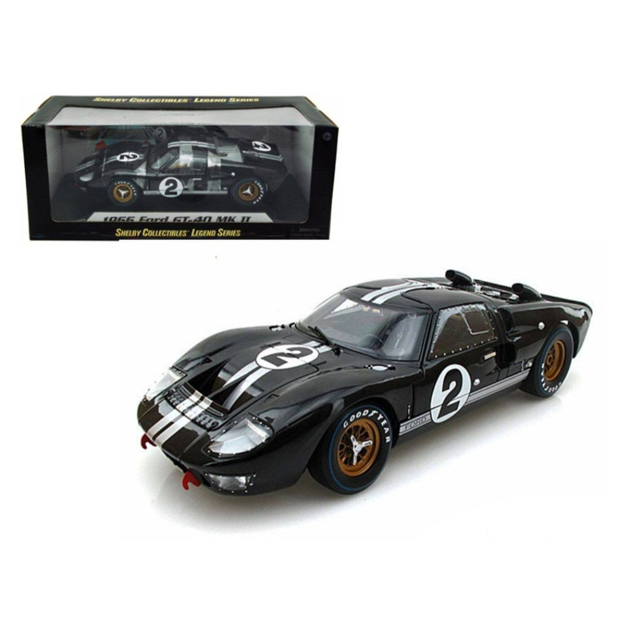 1/18 Black Diecast Model Car Y9796