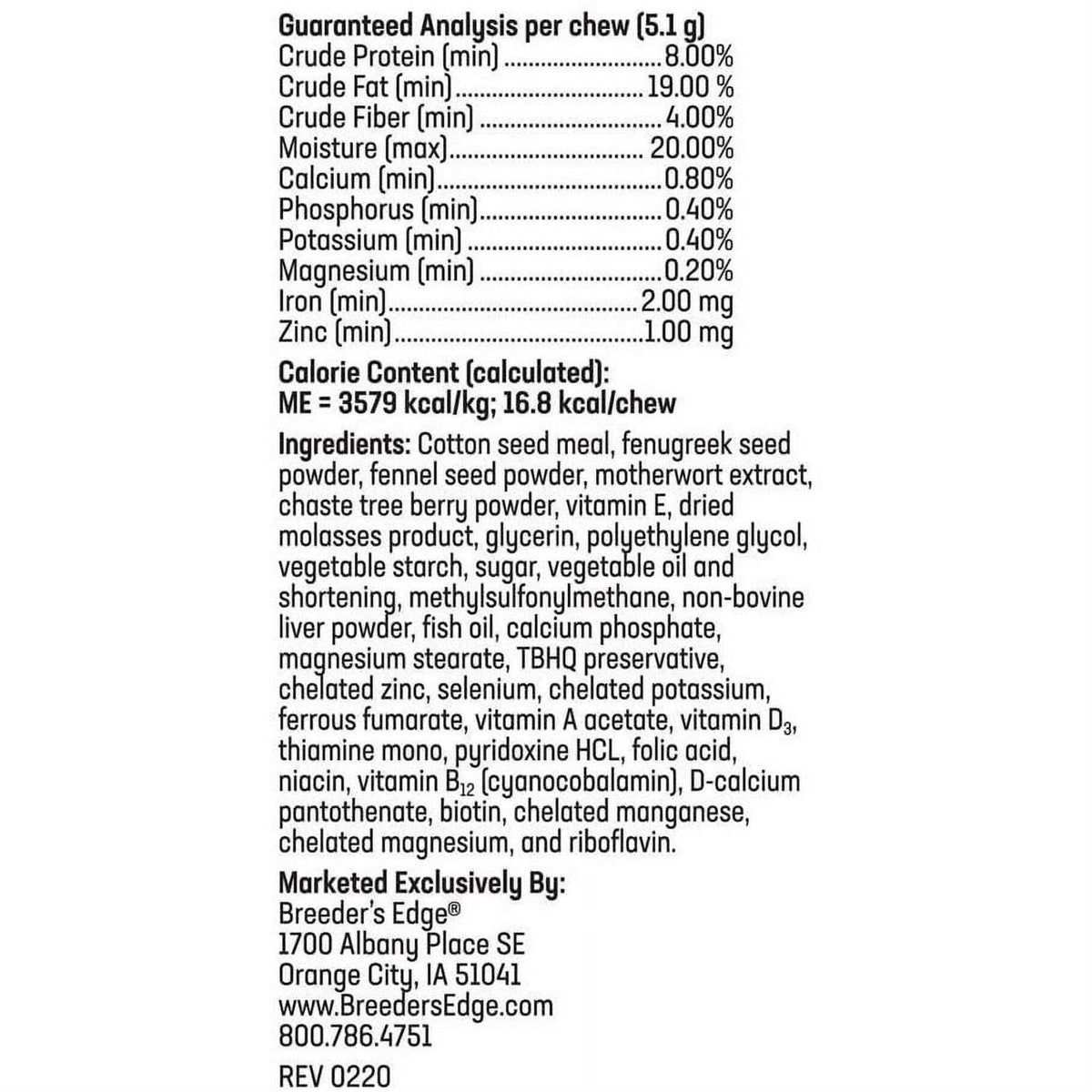 Nursing & Recovery Supplement J68872