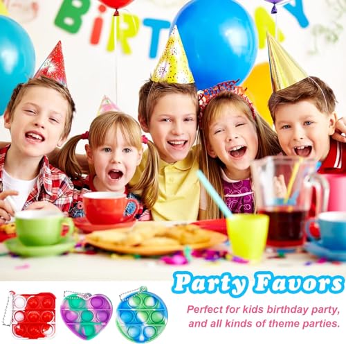 100pcs 2in Random Pop Bubble Fidget Sensory Toys O63278