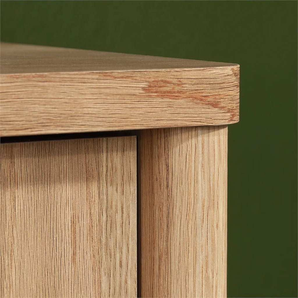 Timber Oak Finish Bedroom Armoire with Drawer C459346