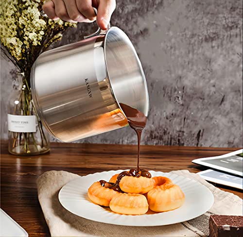 1.5 Quart Stainless Steel Saucepan with Pour Spout and Glass Lid Z564967