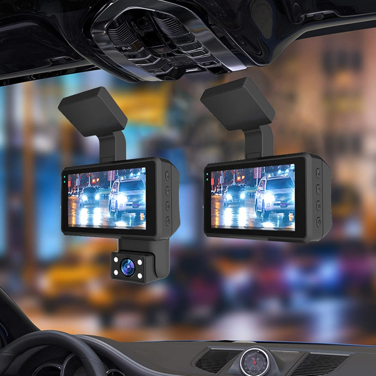 1080P FHD Front and Rear Dash Cam with Night Vision Z7529