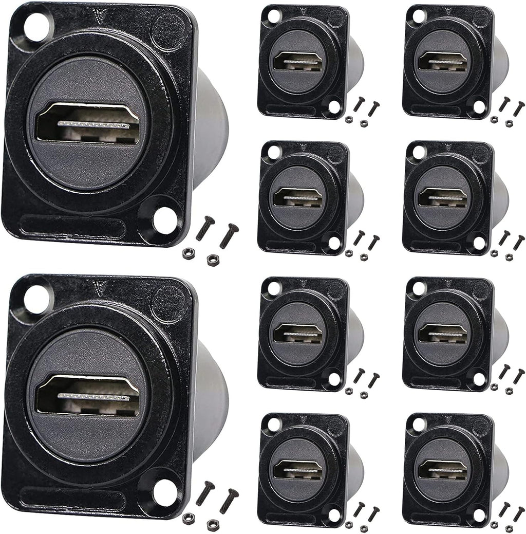 10 Pack HDMI Female to Female 4K Adapter with Cap S8915
