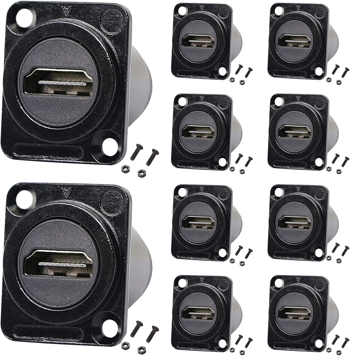 10 Pack HDMI Female to Female 4K Adapter with Cap S8915