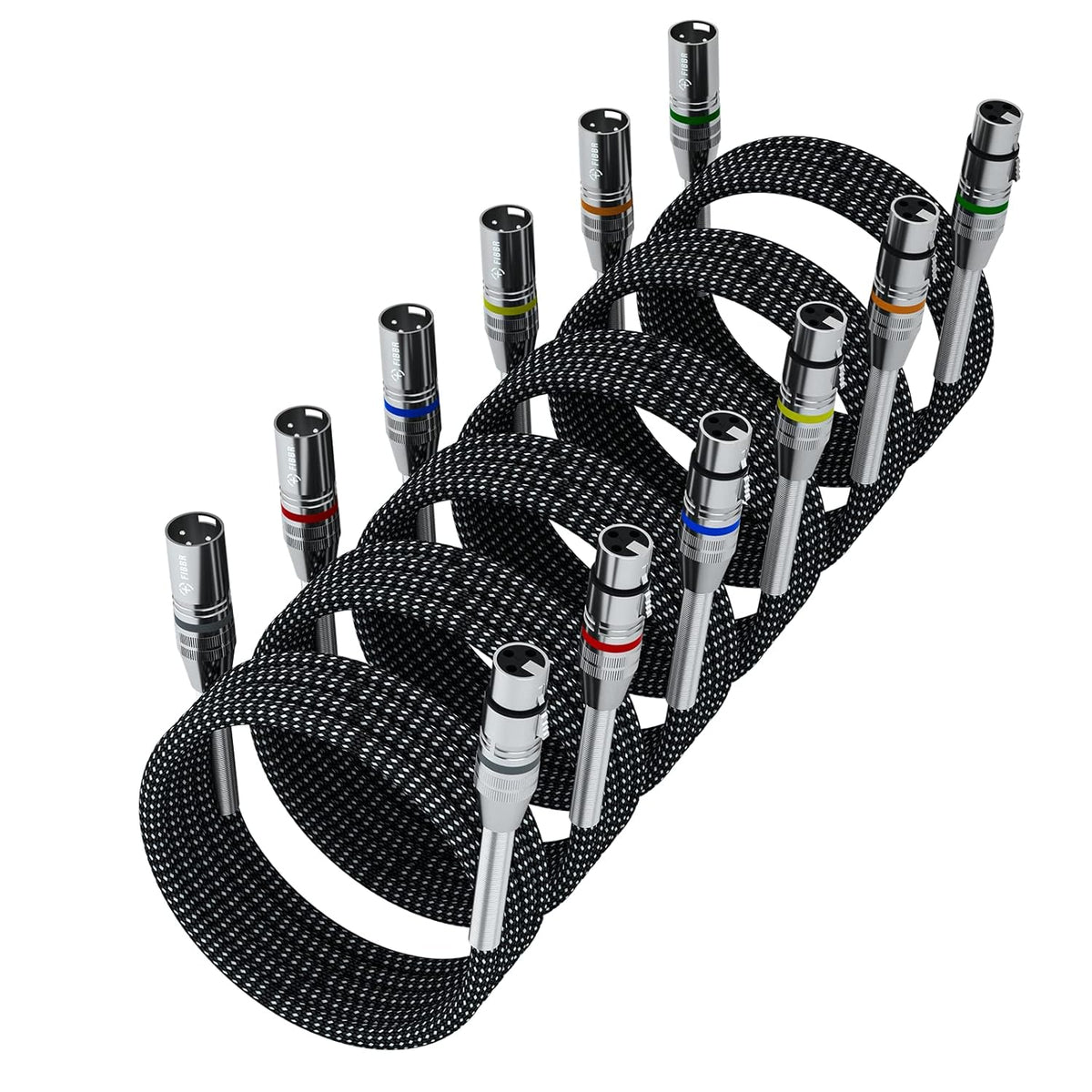 100ft Nylon Braided XLR Male to Female Microphone Cable C76998