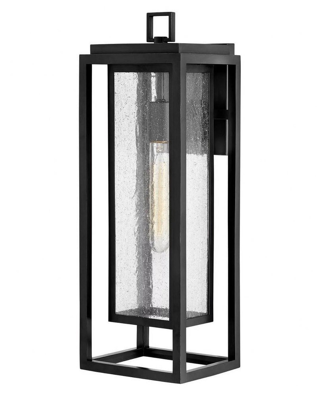 1-Light Large Outdoor Wall Lantern with Clear Seedy Glass F87923