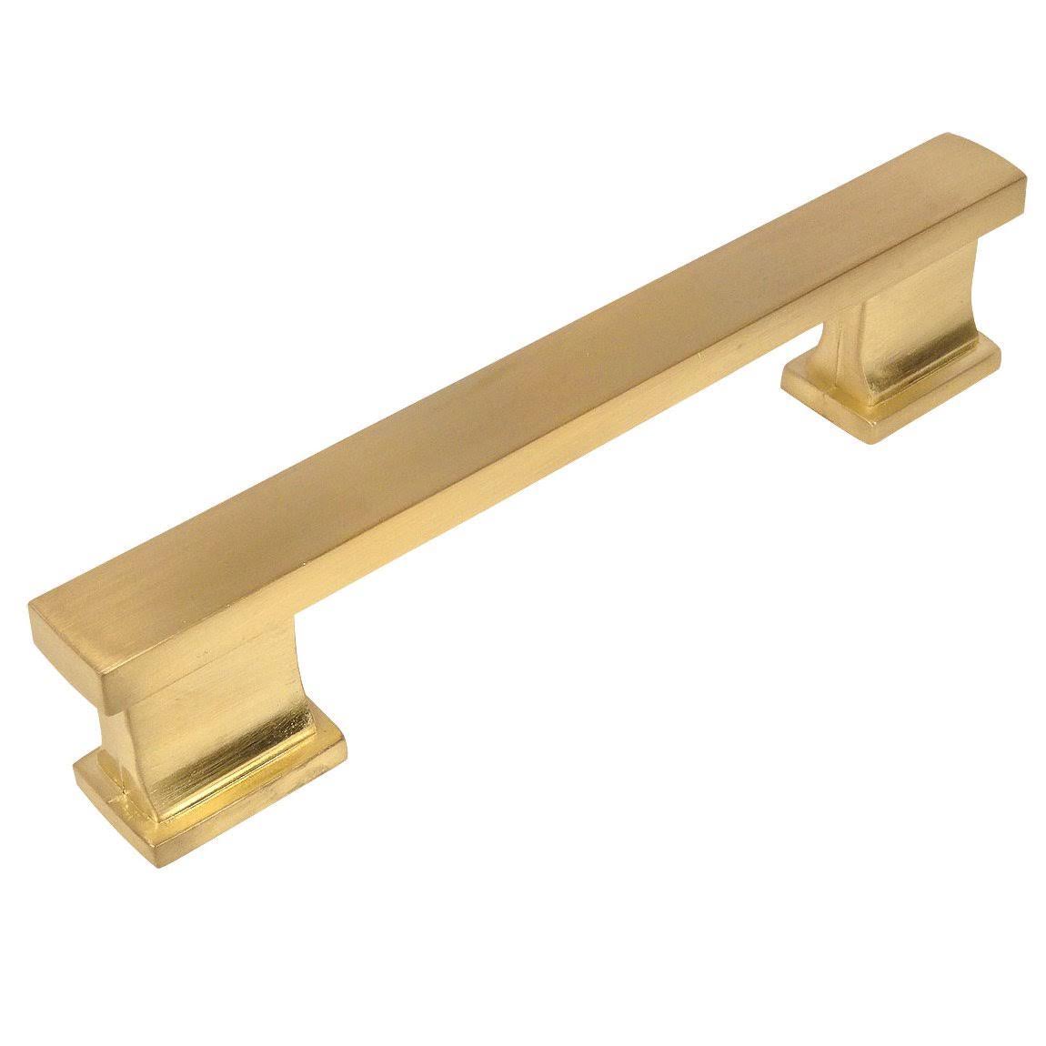 10 Pack Brushed Brass Cabinet Hardware Handle Pull 3-3/4x22 inch 96mm Hole Centers D8595