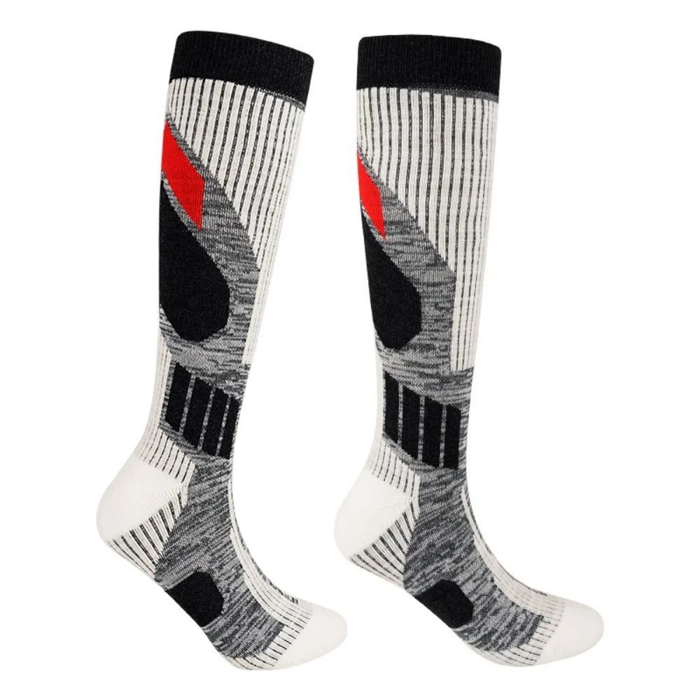 1 Pair Non-slip Wool Ski Socks D439