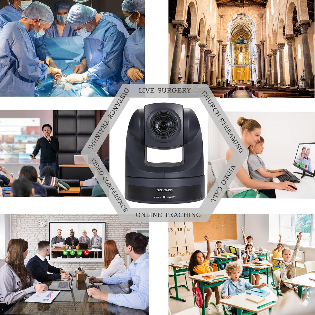 1080P USB PTZ Camera 20X Optical Zoom Webcam O188607